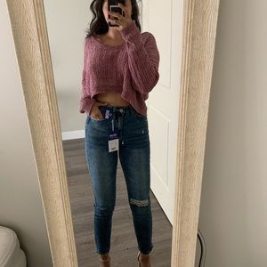 Brand new Distressed mom jeans